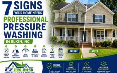 7 Signs Your Home Needs Professional Pressure Washing in Elkin, NC